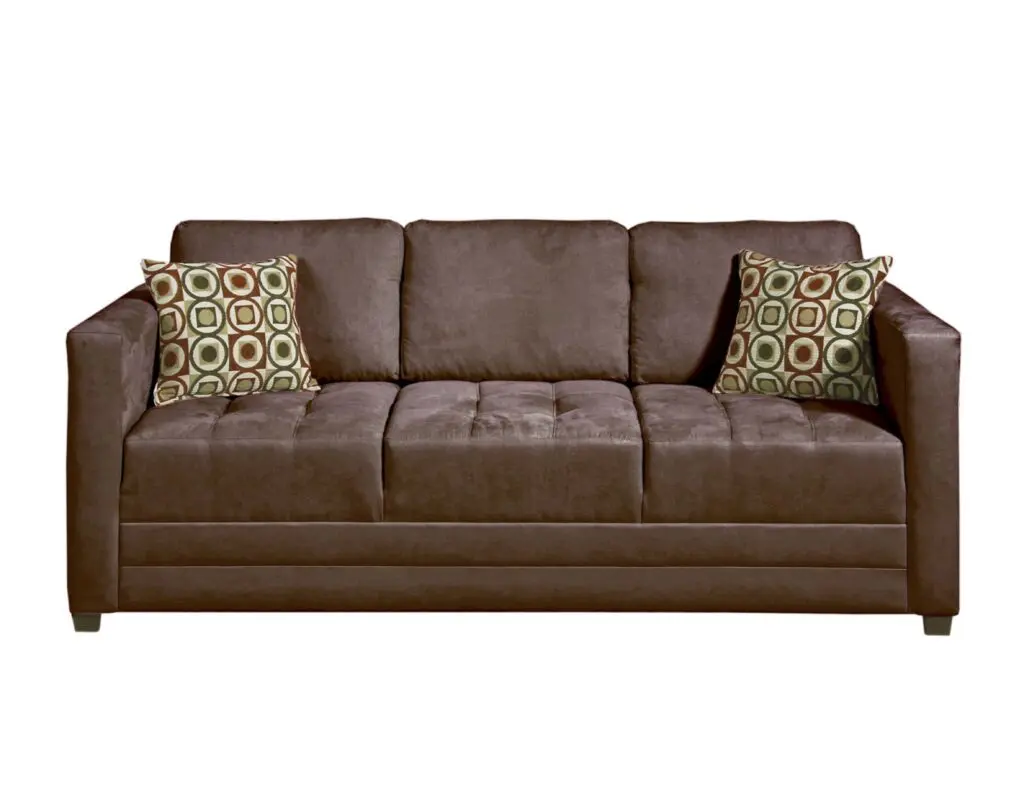 CHOCOLATE three seater sofa with two cushions