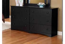 black long 6 drawer side table