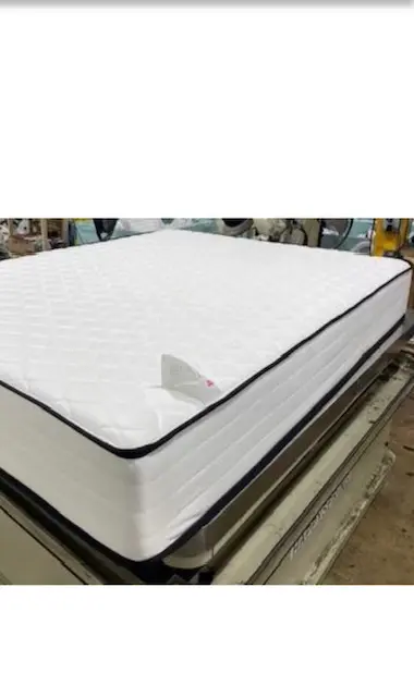 closeup shot of the white color mattresses