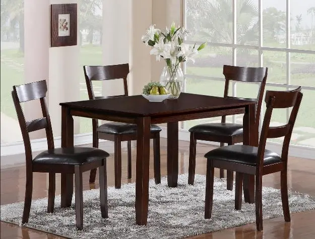 A beautiful dining table in brown color