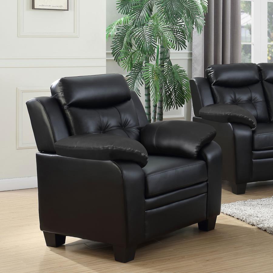 Black Leatherette Chair