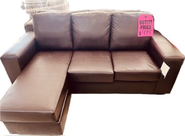 Brown Sofa (reversible) Chaise